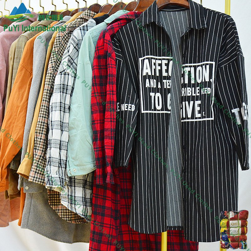 Winter shirt casual used sweatshirt suit second hand clothes use clothes t shirts