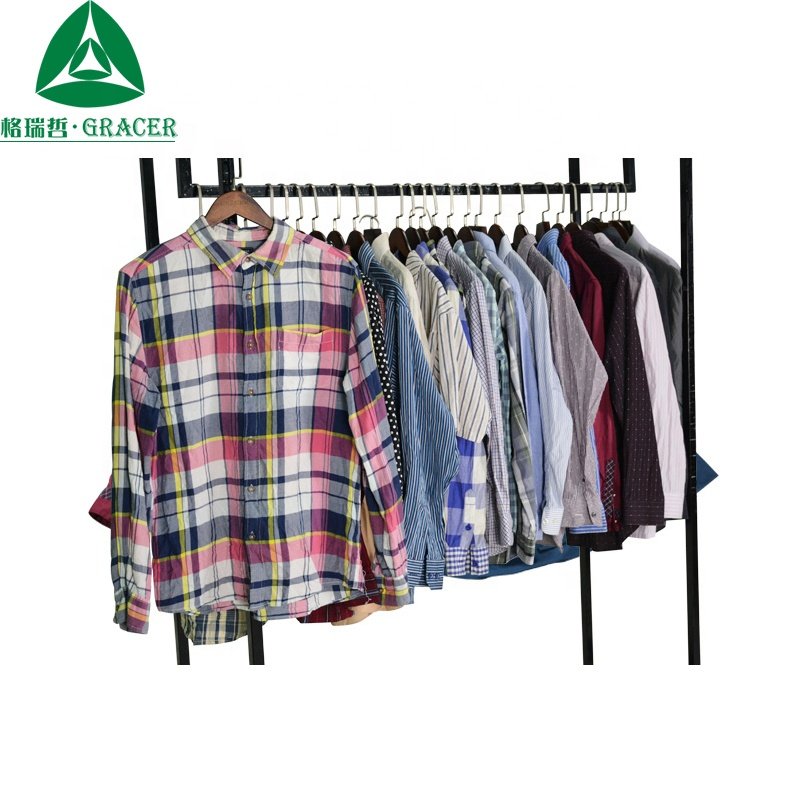 Korean Import Used Apparel Bales Second Hand man shirt clothing Vintage Used Apparel Bales Mix Style