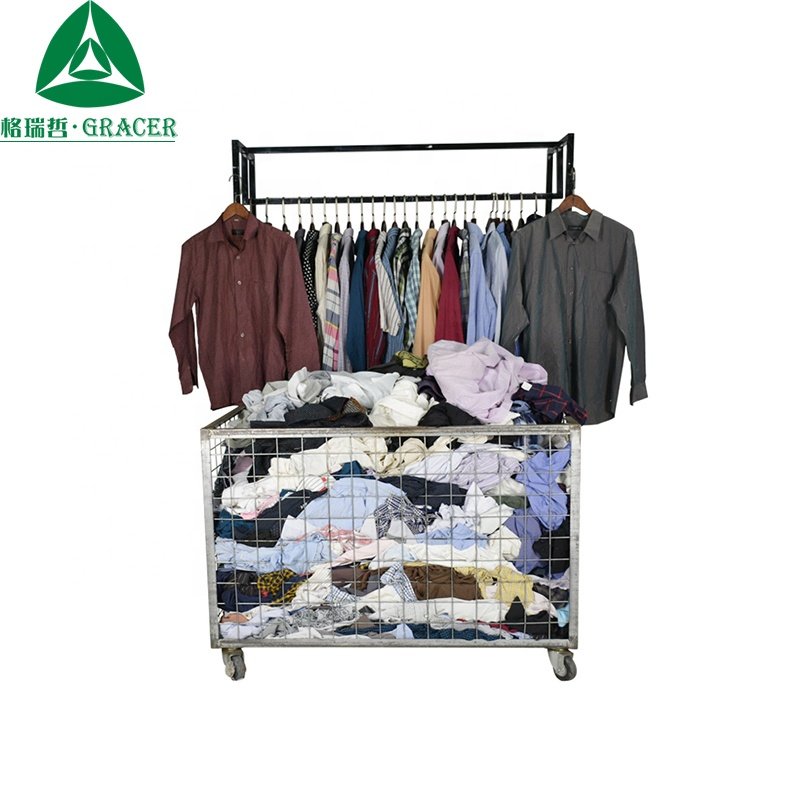 Korean Import Used Apparel Bales Second Hand man shirt clothing Vintage Used Apparel Bales Mix Style
