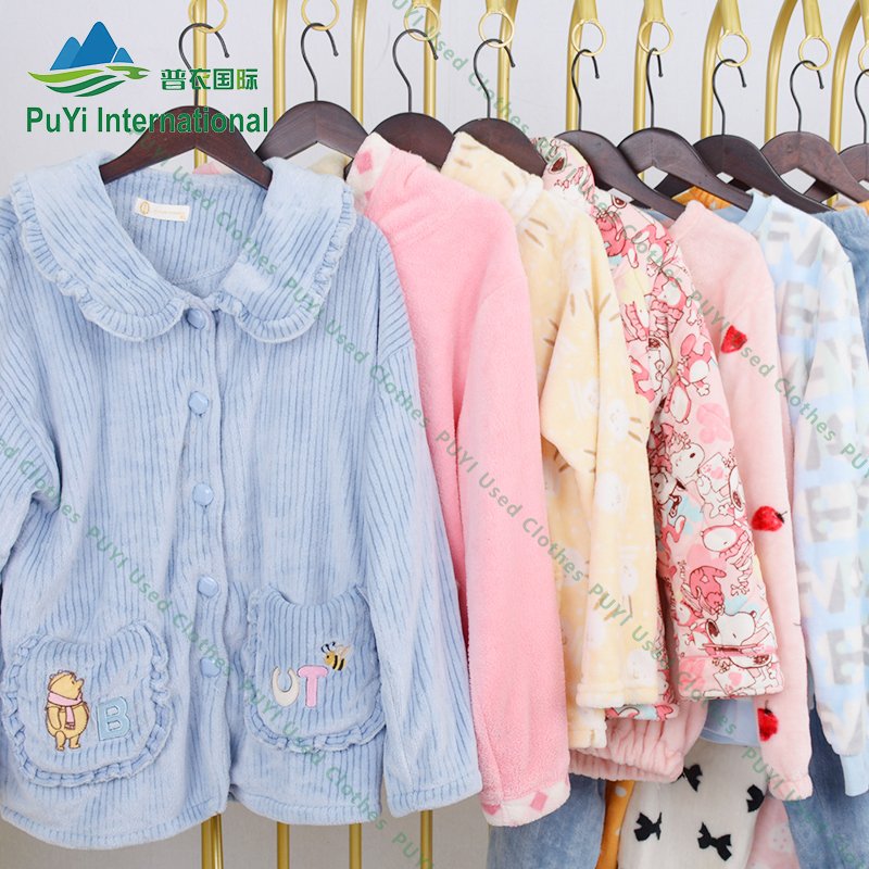 winter coral velvet sleep wear unisex ladies men mixed us used clothes sleepwear used clothing from usa