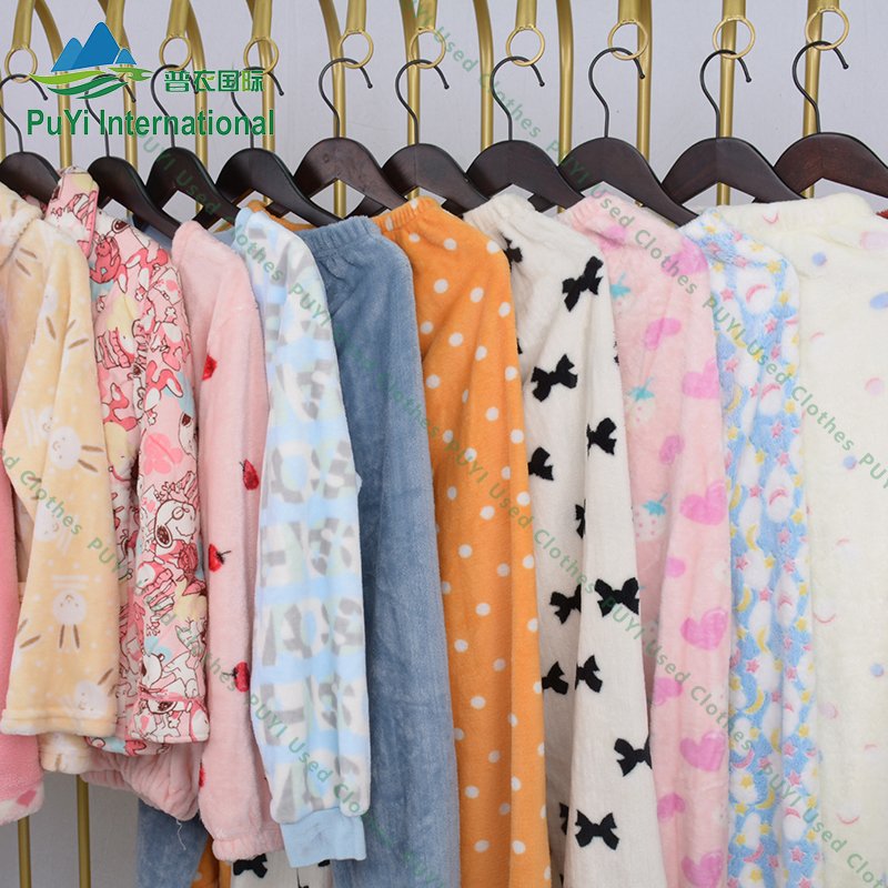 winter coral velvet sleep wear unisex ladies men mixed us used clothes sleepwear used clothing from usa