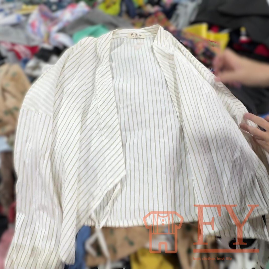 FengYang Women's Cotton Top Silk top Used Clothes Bales for Women Used for Adult Second Hand Clothing