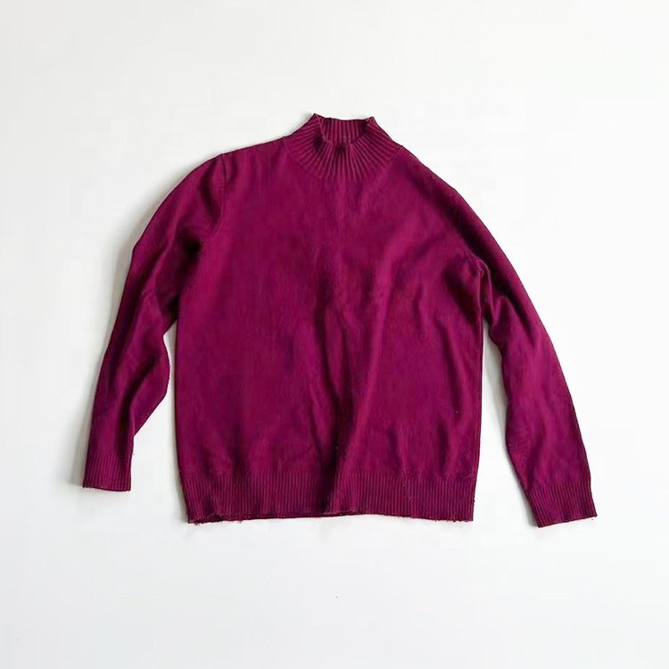 A grade mix lady's men's knitted sweater shirt down coat knitwear used clothes clothings wholesale for man and women