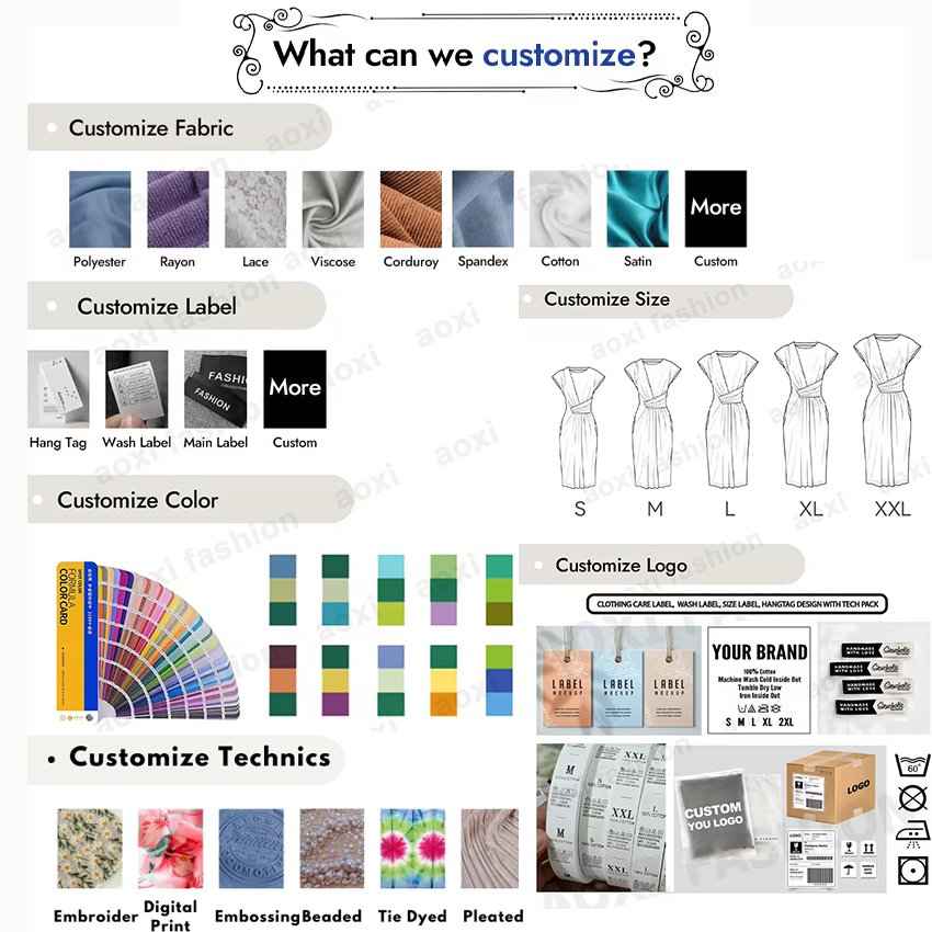 Verified Suppliers Women Customs Clothes Manufacturers Casual Dresses Apparel Factory Small MOQ Custom Made Clothing