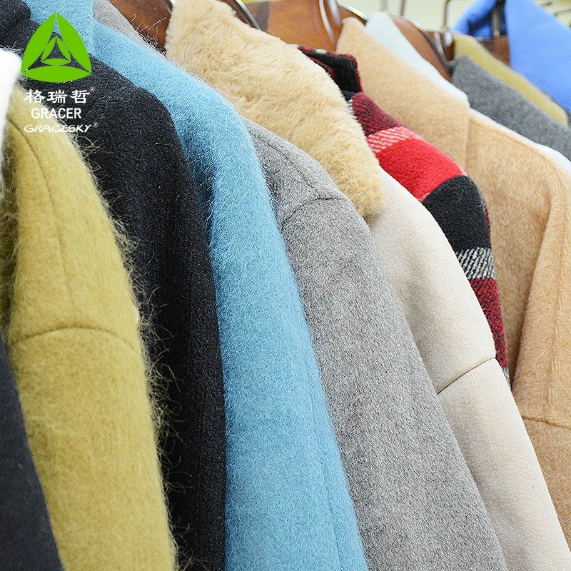 Gracer Brand Used Worsted Coat Suppliers For Second Hand Clothing Used Clothes