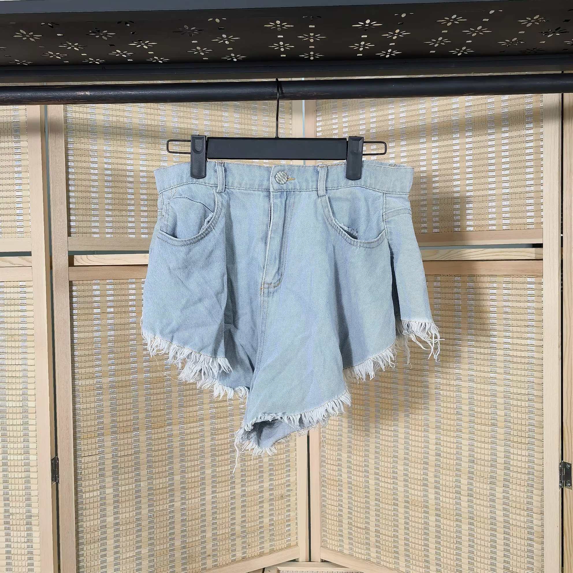 Wholesale High Quality Casual And Comfortable Fashion Used Light-colored Denim Shorts Second Hand Clothes