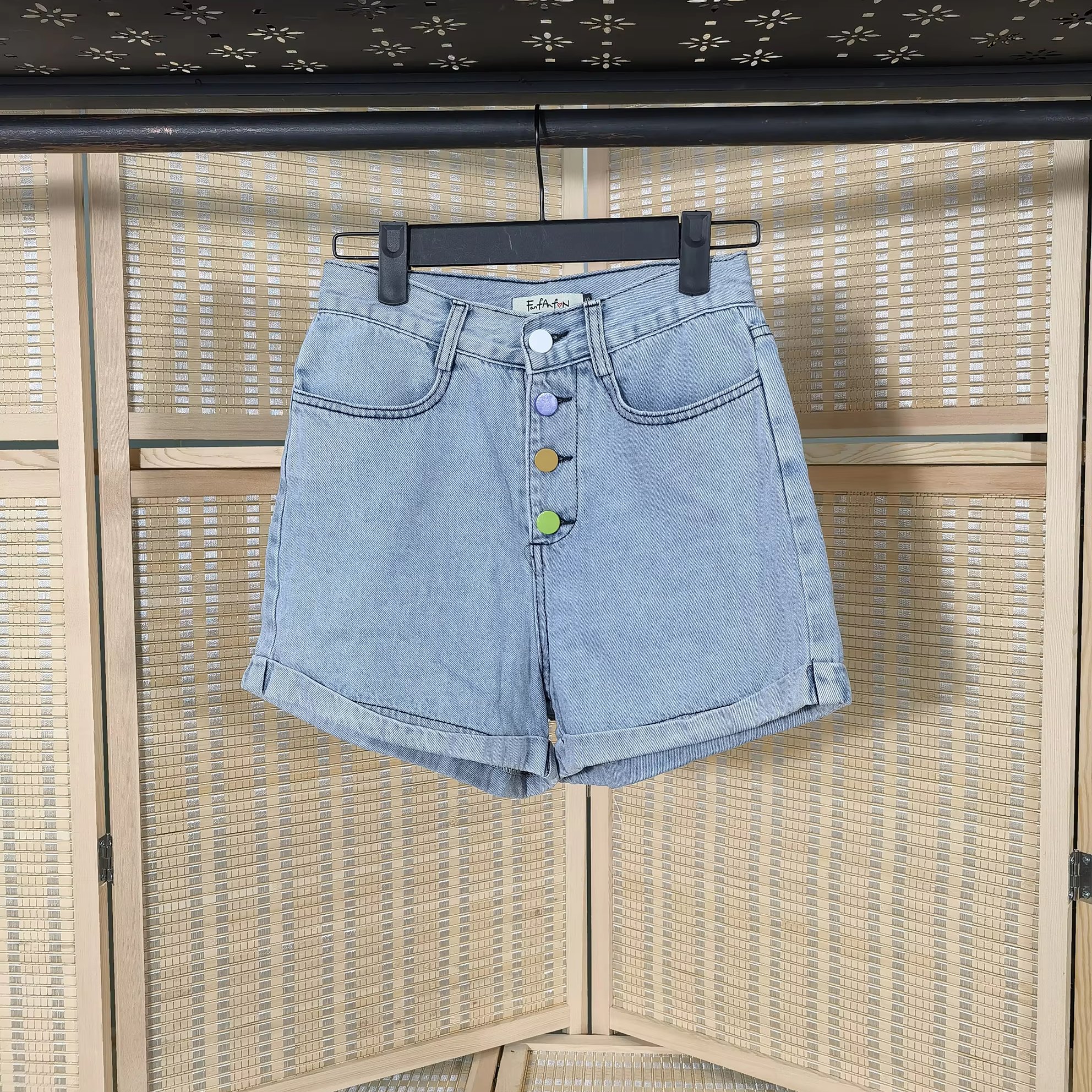 Wholesale High Quality Casual And Comfortable Fashion Used Light-colored Denim Shorts Second Hand Clothes