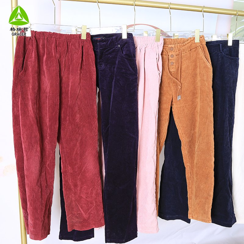 Ukay Ukay Bale Thrift Store Used Clothes Branded Mixed Sizes Skinny Corduroy Pants Second Hand Clothing Vintage Bale