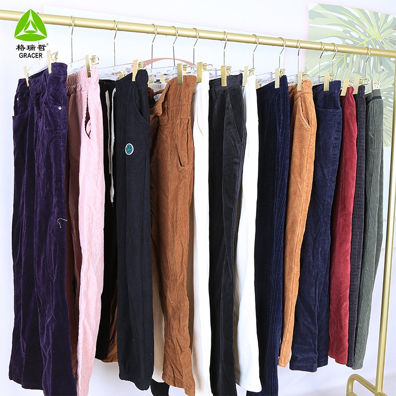 Ukay Ukay Bale Thrift Store Used Clothes Branded Mixed Sizes Skinny Corduroy Pants Second Hand Clothing Vintage Bale