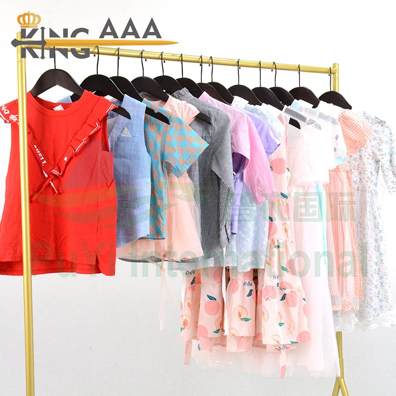 Cotton Children Summer Wear Summer Baby Kids Used Clothes Second Hand clothing Casual Short Sleeved bales for Kids
