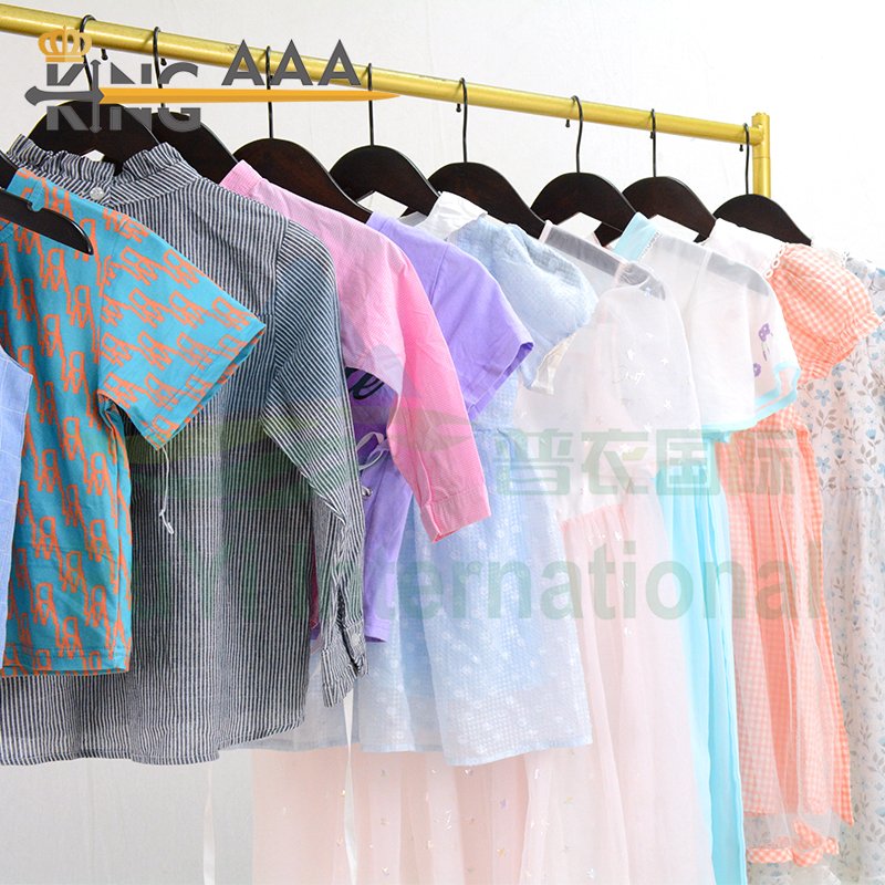 Cotton Children Summer Wear Summer Baby Kids Used Clothes Second Hand clothing Casual Short Sleeved bales for Kids