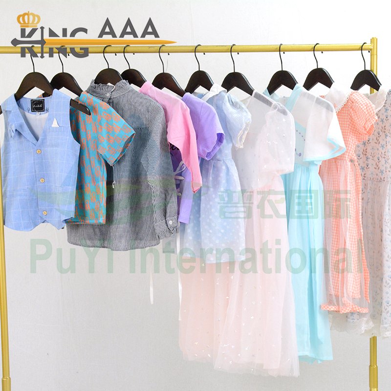 Cotton Children Summer Wear Summer Baby Kids Used Clothes Second Hand clothing Casual Short Sleeved bales for Kids