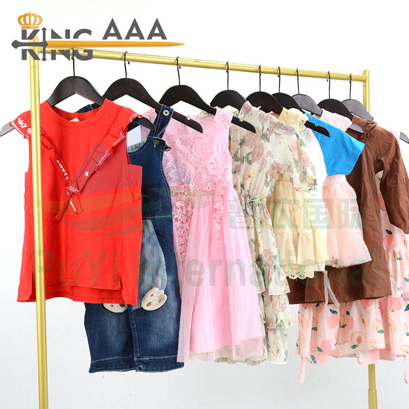 Cotton Children Summer Wear Summer Baby Kids Used Clothes Second Hand clothing Casual Short Sleeved bales for Kids