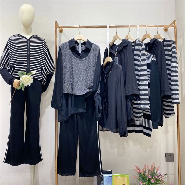 Cut Label Used Discount Women's Clothing Stock Clearance Workplace solid color women's clothing bulk sales