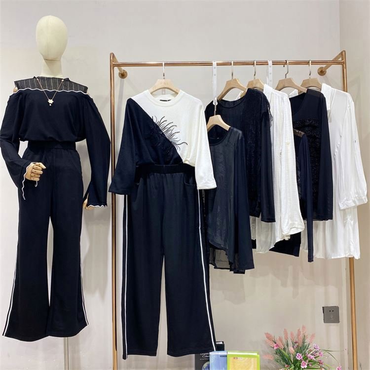 Cut Label Used Discount Women's Clothing Stock Clearance Workplace solid color women's clothing bulk sales