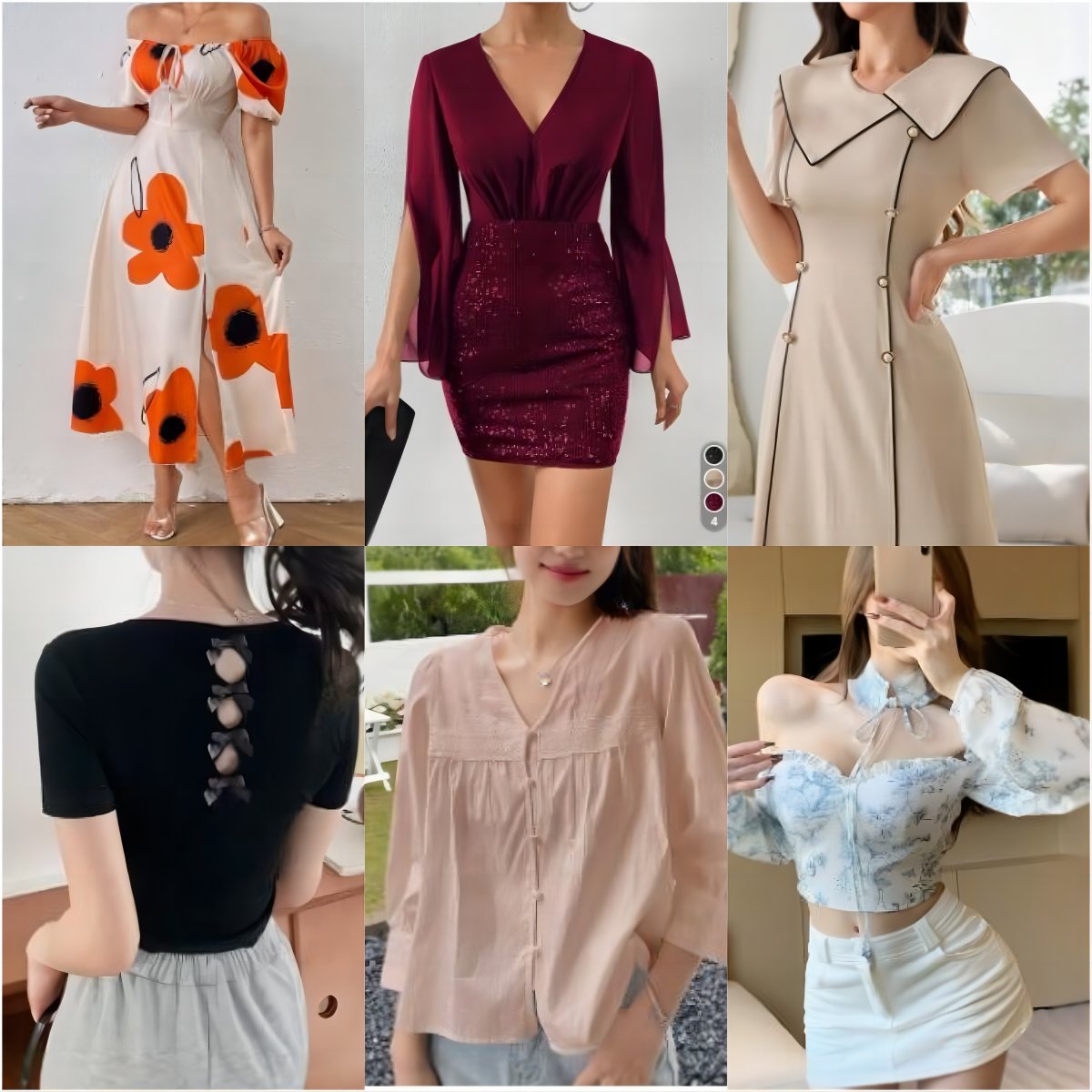 Wholesale dress Apparel stock women Mixed Low Price Fashion Casual Top Swimsuit Skirts Clothes womens dresses