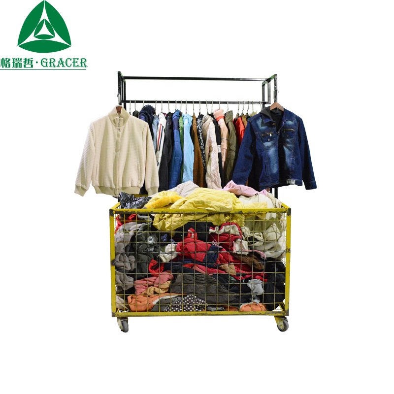 Factory Seconds Hand Clothes Clothing 45Kg Bale Winter Jacket Coat Used Clothing Ukay Bale