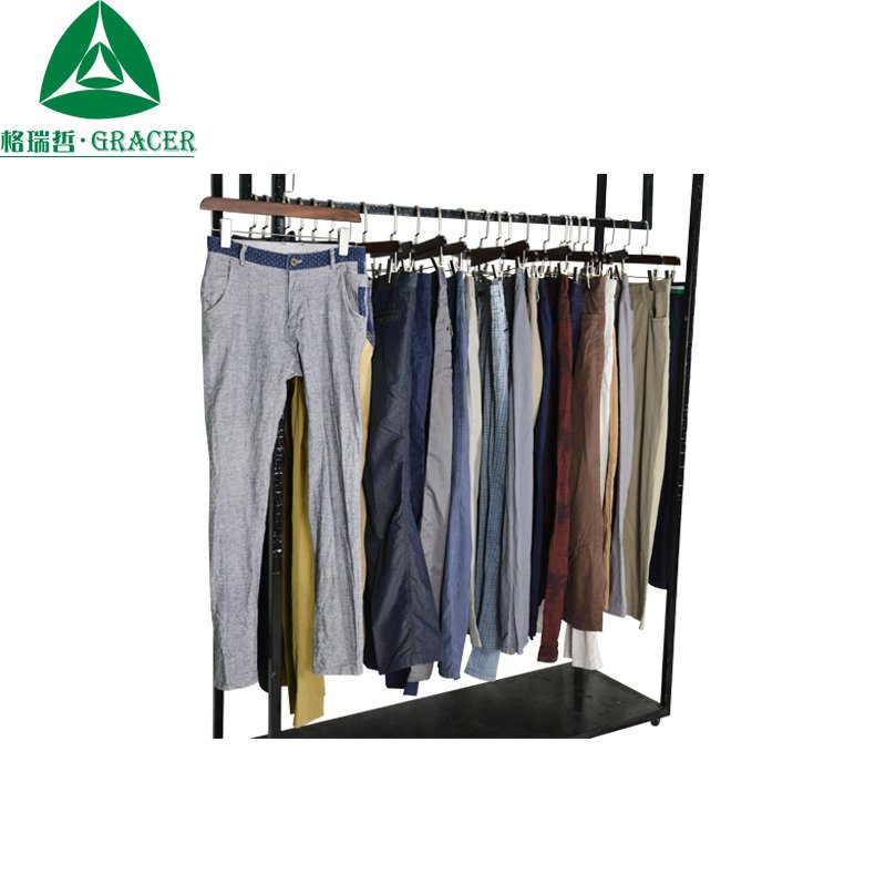 Low Price Overstock Used Clothes Cotton Pants Men'S Summer Second Hand Clothing Bales In Botswana