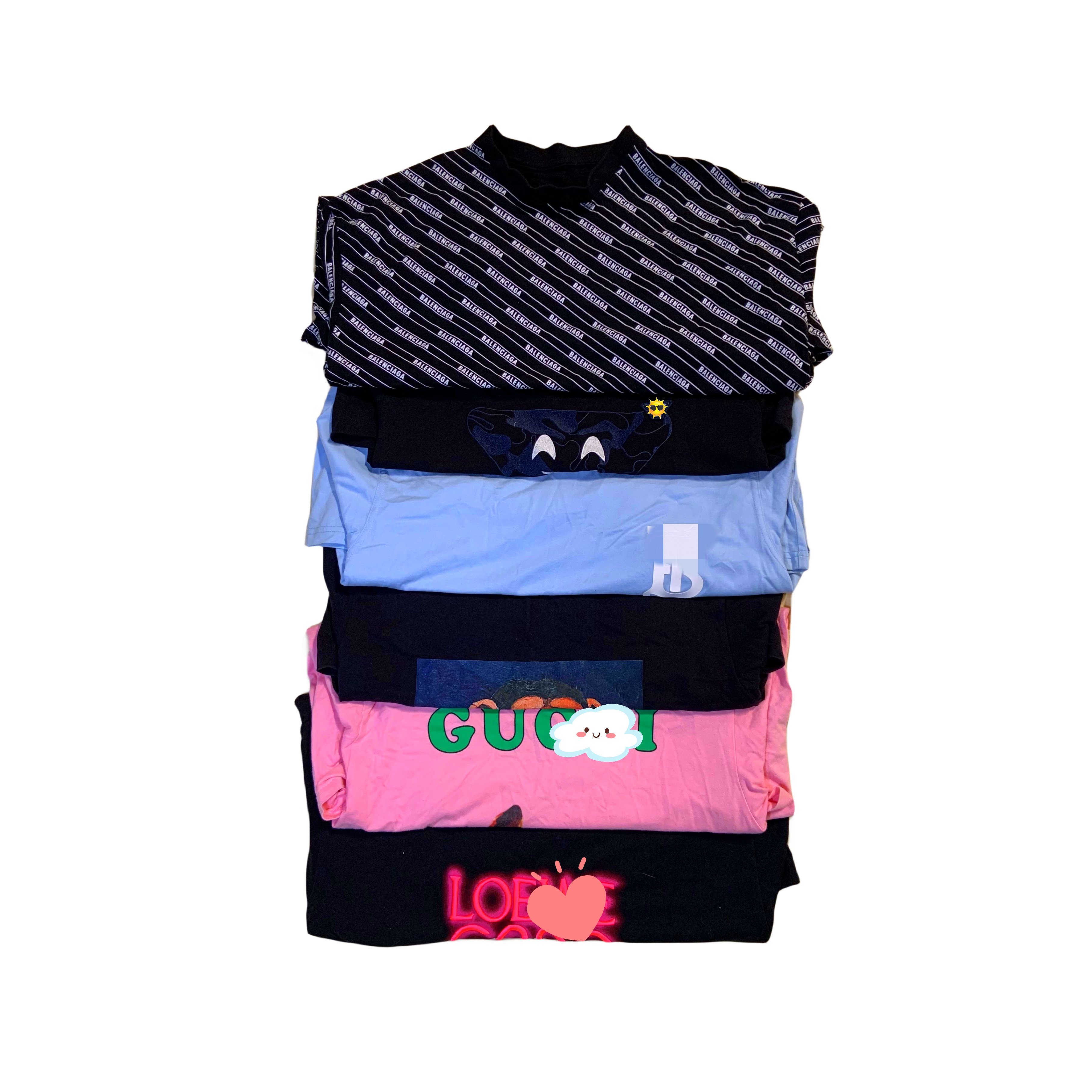 Used brand cloth luxury summer T-shirt wholesale second hand clothes mixed bales for men and women cheap price