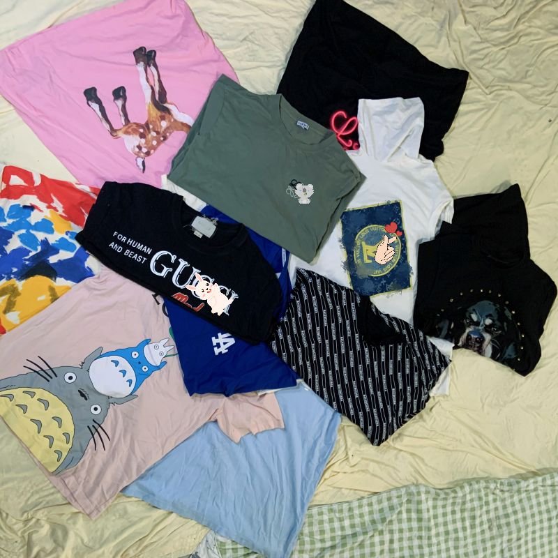 Used brand cloth luxury summer T-shirt wholesale second hand clothes mixed bales for men and women cheap price