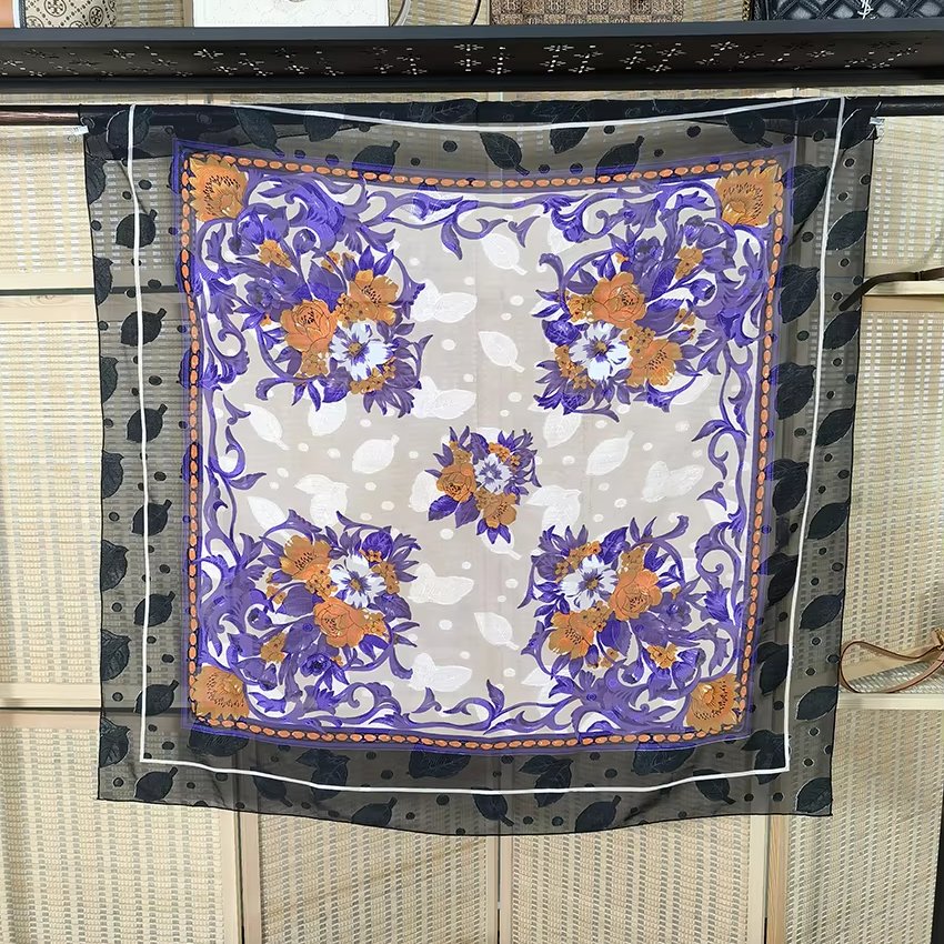 Wholesale High Quality Vintage Fashion For Women Second Hand Silk Scarf Used Clothes