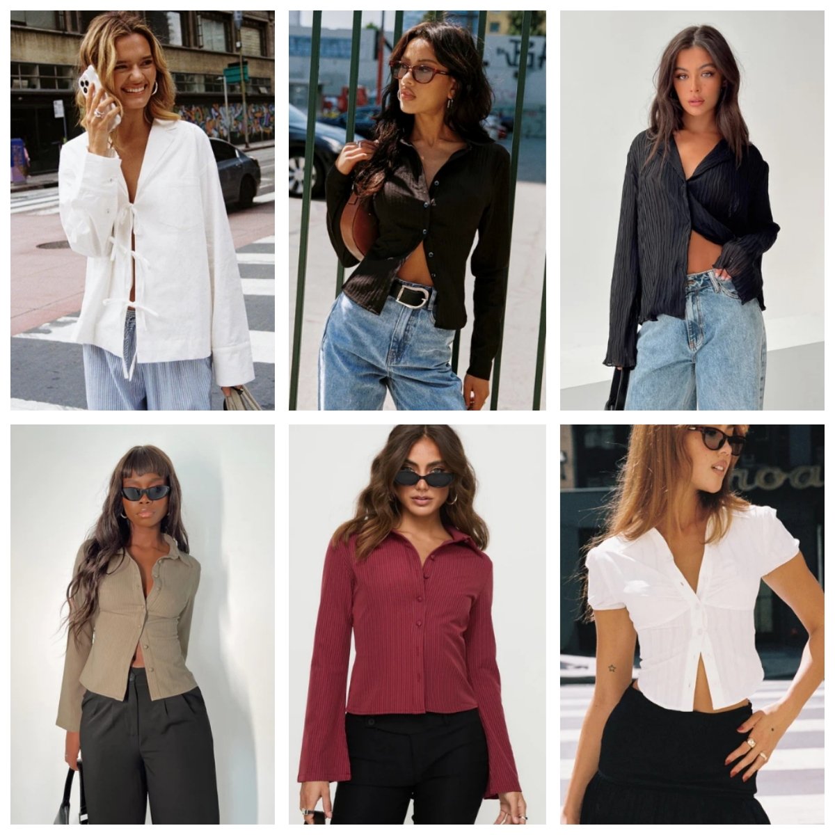 Brand new women's casual loose top V-neck button fashionable chiffon sexy top inventory mixed style
