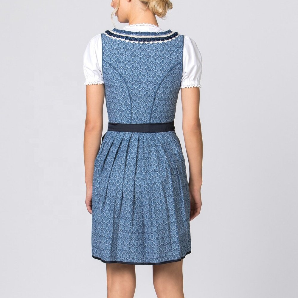 Damen Bavarian Dirndl Mini 3 piece Dress Blouse Size Traditional Oktoberfest Woman Dirndl Dress low cost wholesale price