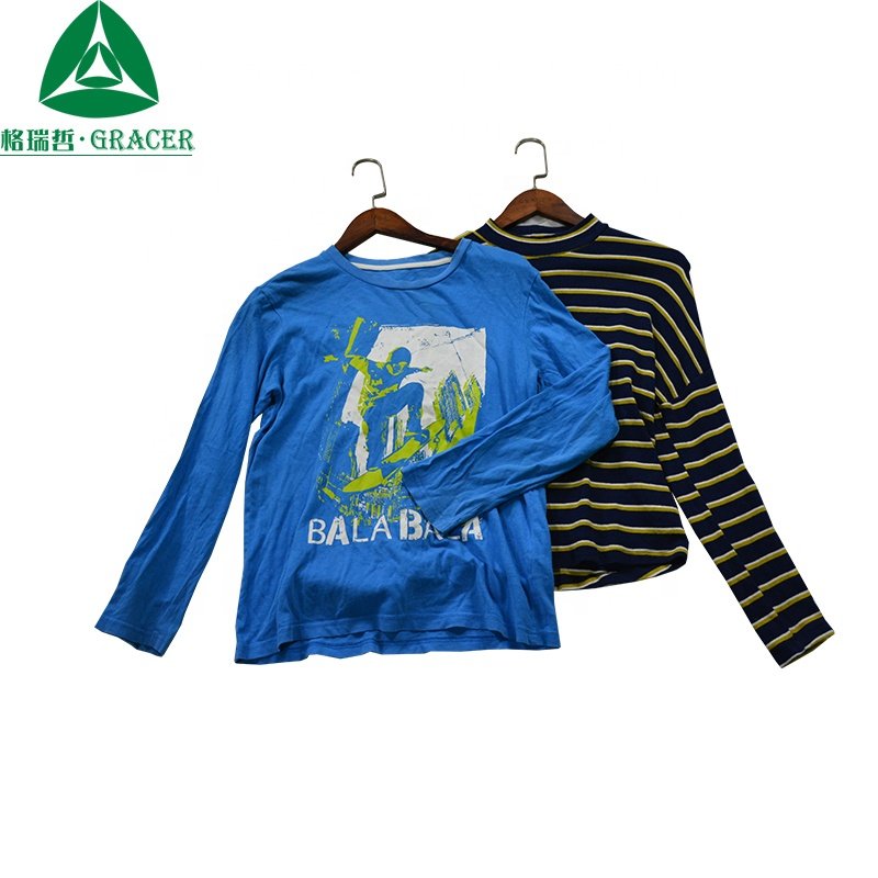 Used Bags And Clothes Long Sleeve Men T Shirt Second Hand Clothes From China