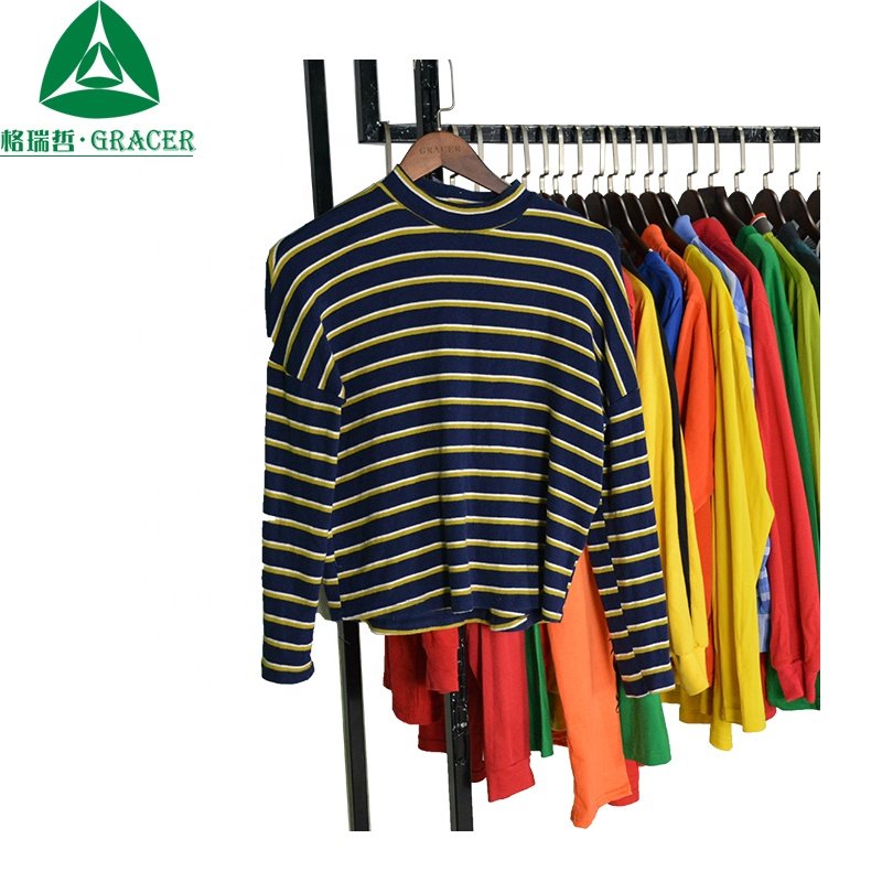 Used Bags And Clothes Long Sleeve Men T Shirt Second Hand Clothes From China