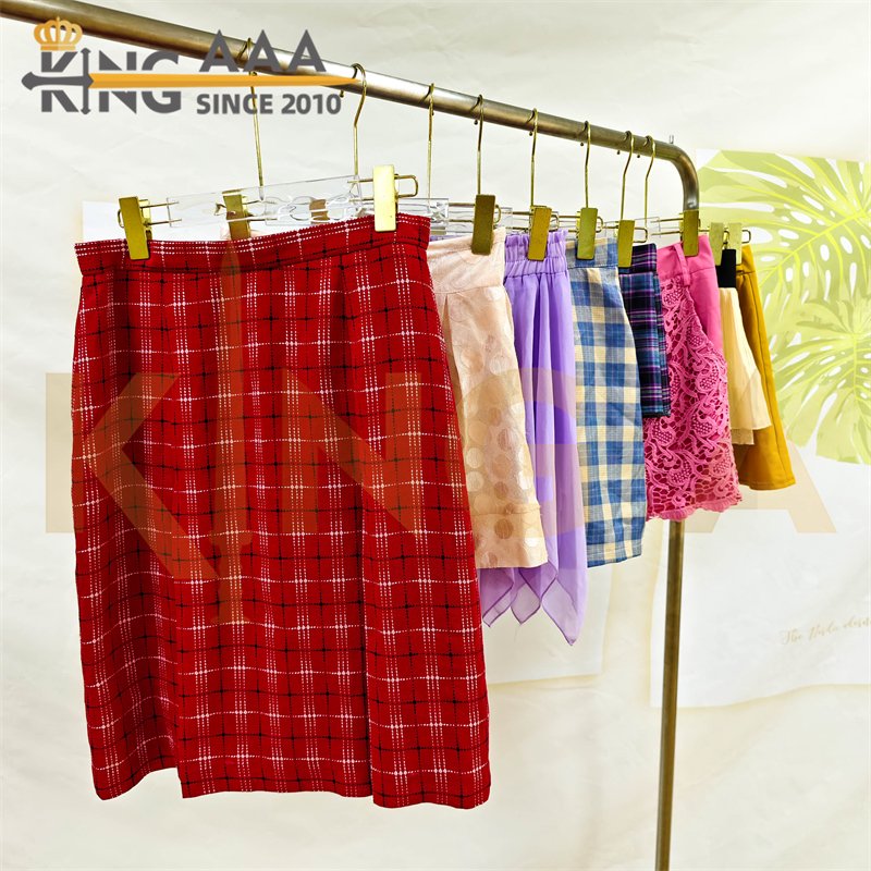 Wholesale Vintage Short Sexy Ladies Skirts Mini Cotton Summer Mixed Premium Used Second Hand Clothes Skirt Bales