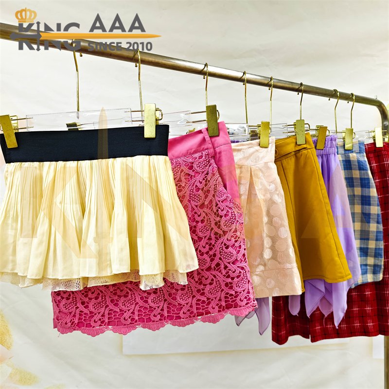 Wholesale Vintage Short Sexy Ladies Skirts Mini Cotton Summer Mixed Premium Used Second Hand Clothes Skirt Bales
