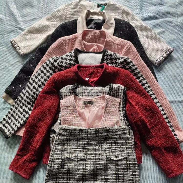 Wholesale New Women Fashion Used Chanel Style Clothes Autumn Casual Winter For Ladies Elegant Second Hand Clothing Thrift