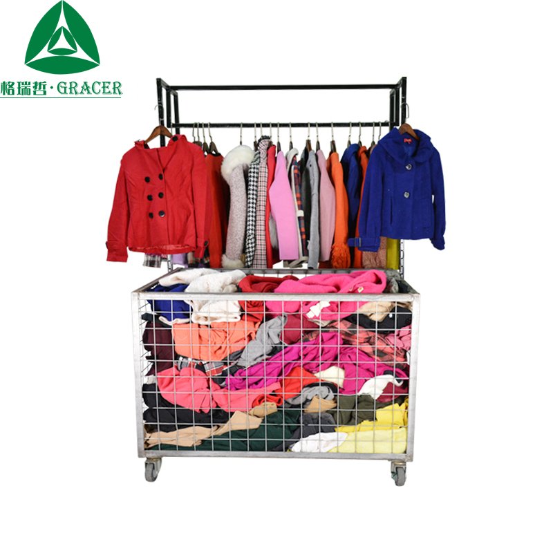 Used Clothing Hot Sale Winter Ladies Worsted Coat In Germany Clothes Packaging In Bales