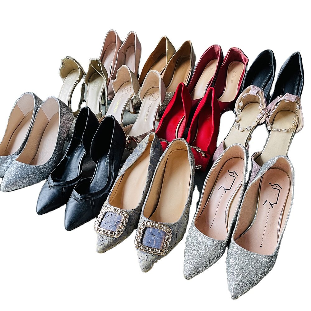 second hand original high heel used shoes bales women high heels used shoes for women