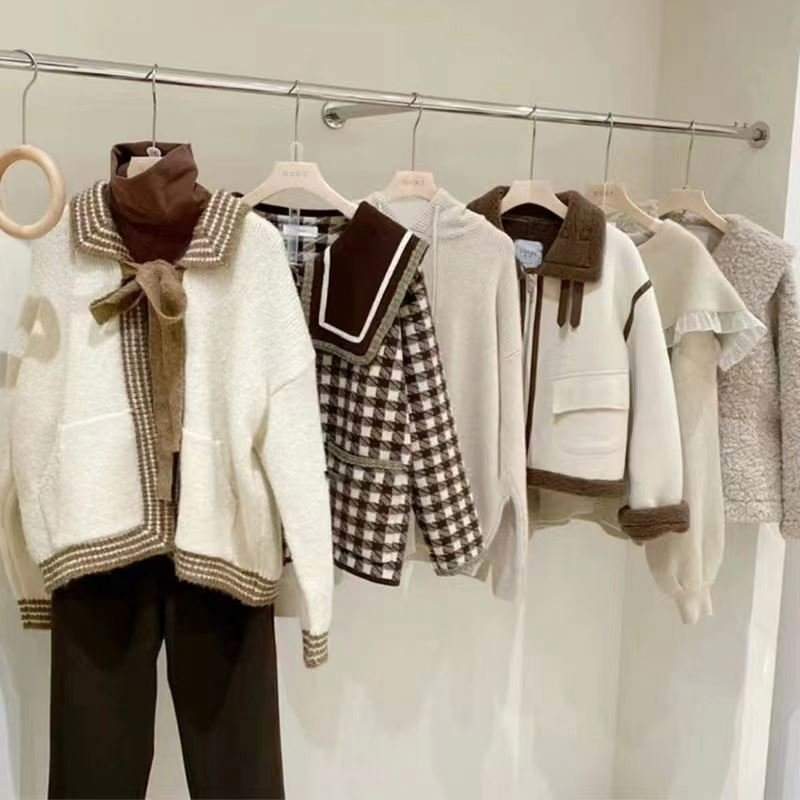 Supplier Fashion Used Loose Long Ladies Second Hand Cardigan Women's Ladies Fashion Sweater Stock