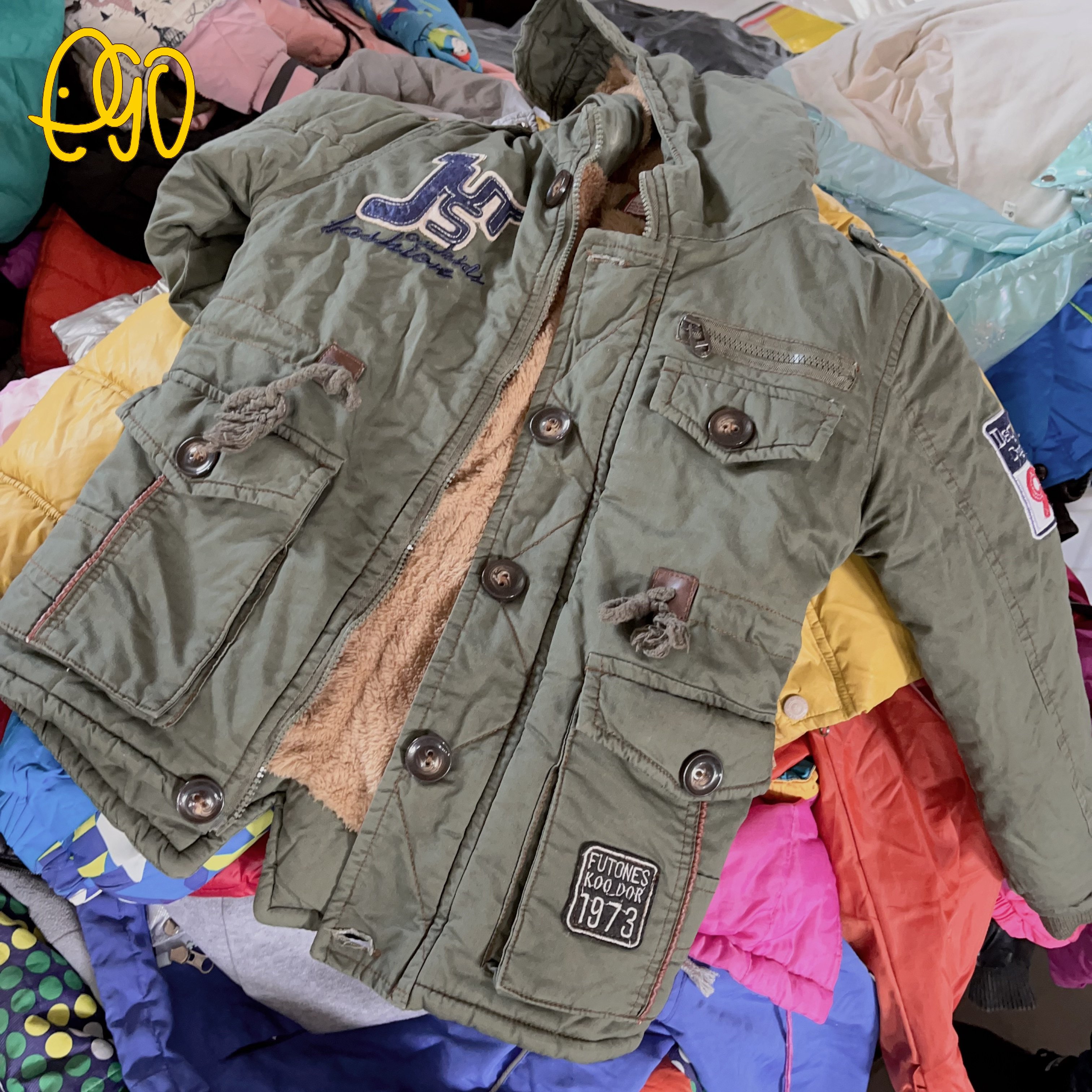 Imported Used Kids Clothes Supplier Second Hand Clothes Mixed Brand Children Winter Jacket
