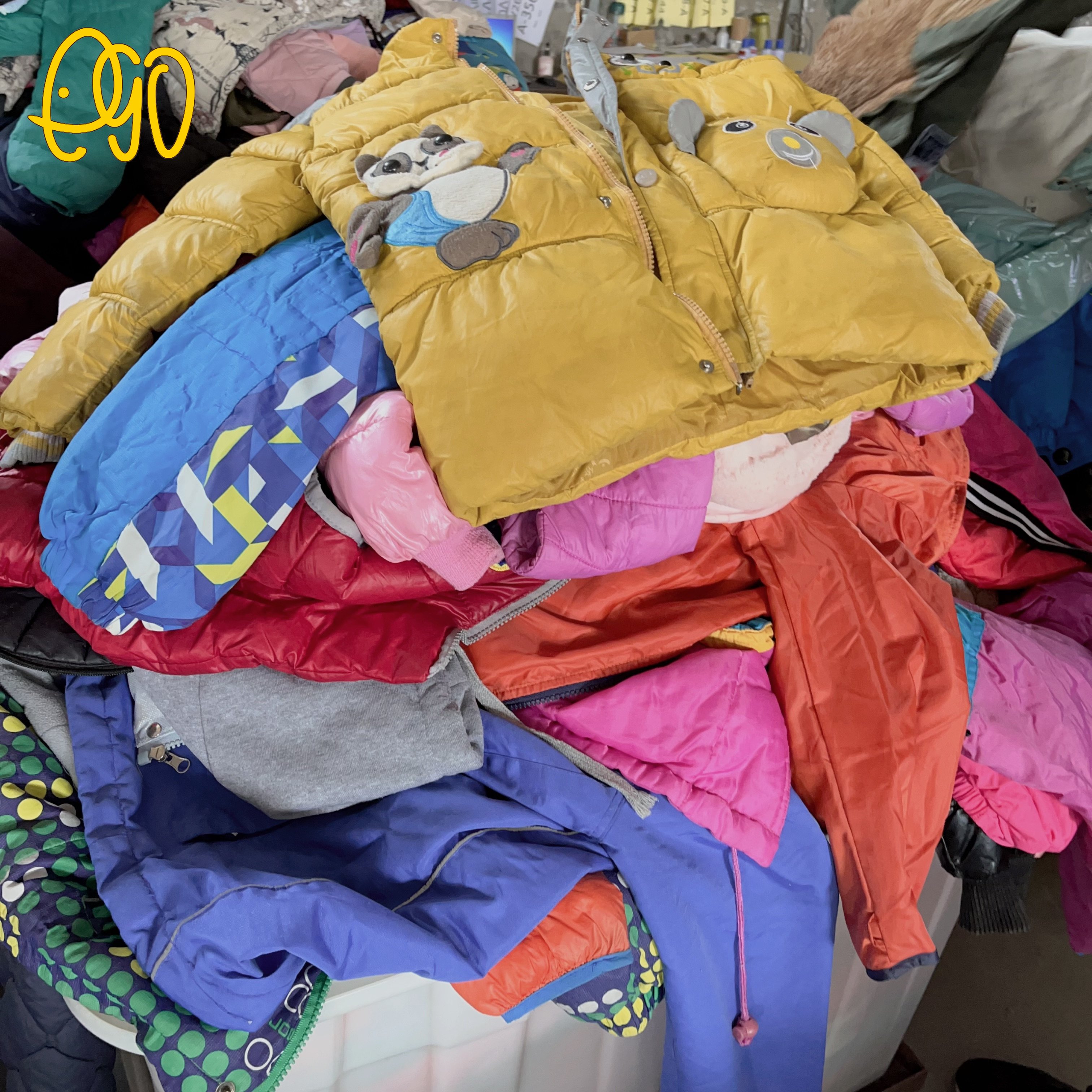 Imported Used Kids Clothes Supplier Second Hand Clothes Mixed Brand Children Winter Jacket