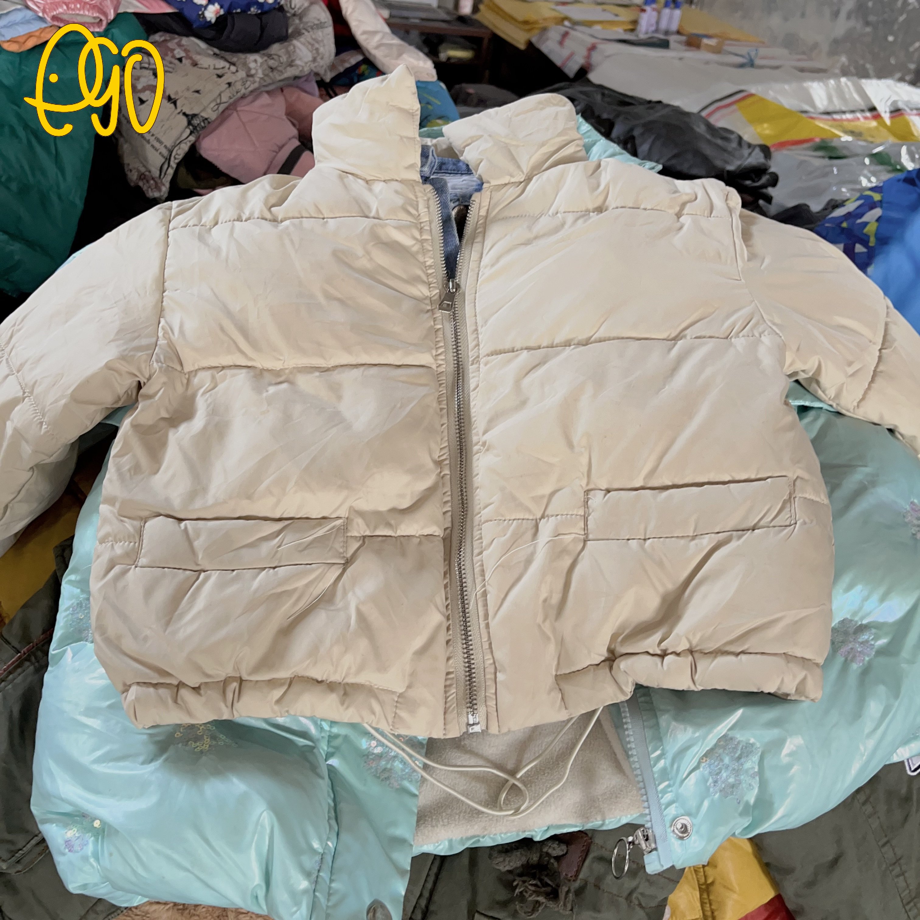 Imported Used Kids Clothes Supplier Second Hand Clothes Mixed Brand Children Winter Jacket
