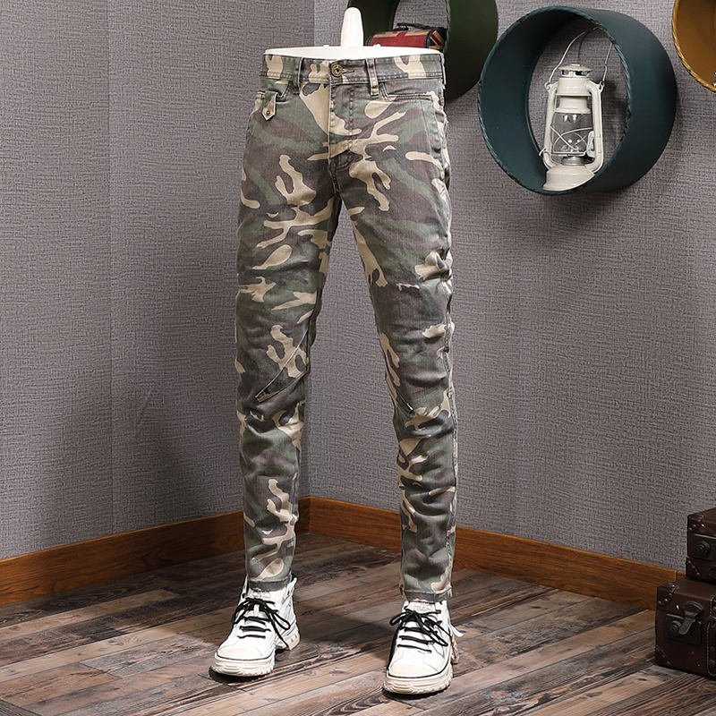 2023 New men and women Jeans Business Straight Sleeve Elastic Loose Retro Wash High End men and women Jeans Factory Direct Sales