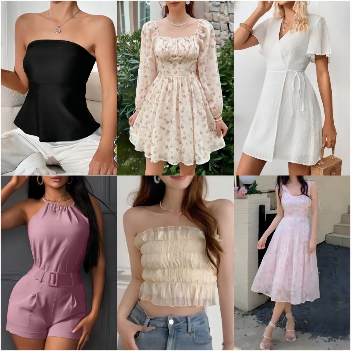 Brand Women's Mix Style Stock Ropa Mujer Dresses T-shirts Small Shirts Pants Skirts