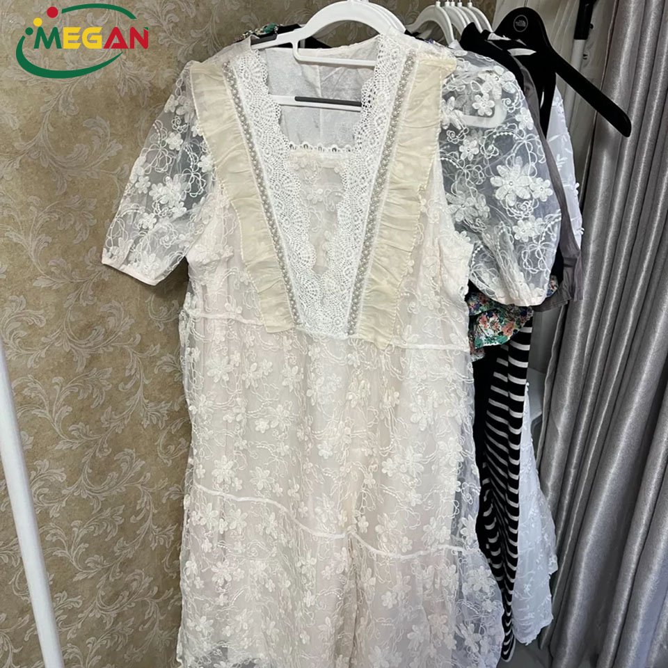 Megan Summer Korean New Style First Class Ladies Long Dress Bales 50kg 100kg Women Used Clothes