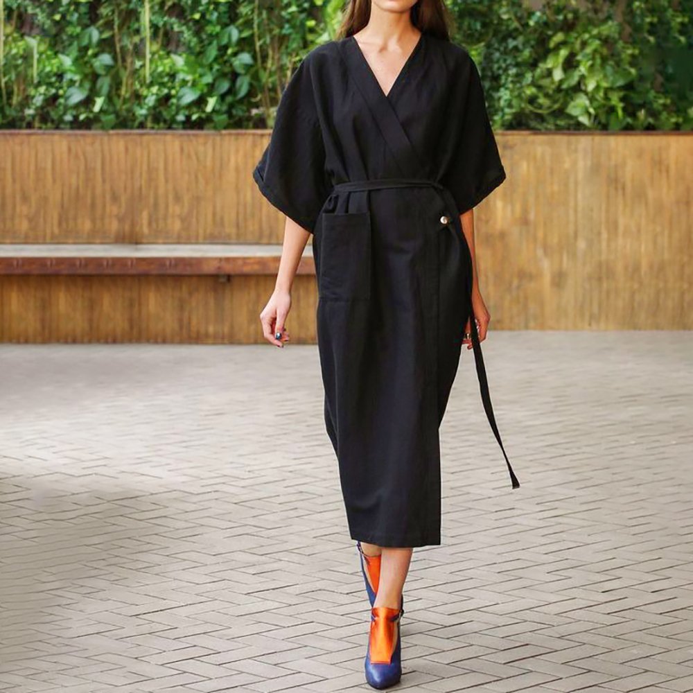 Made in China elegant long party dress wear office fashionable style solid evening luxury black maxi dress woman
