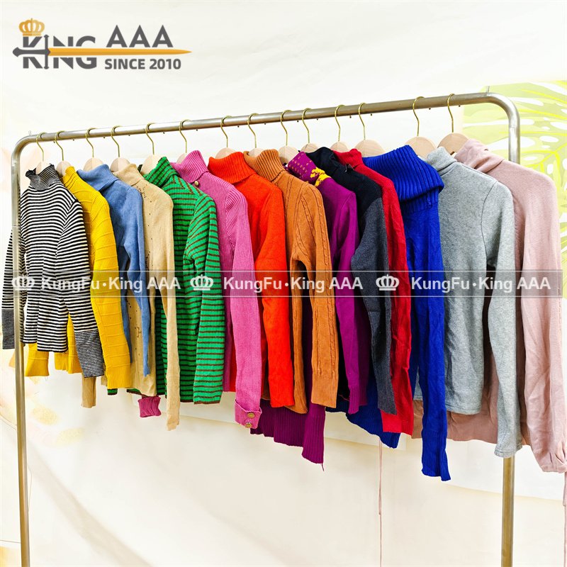 KINGAAA turtle neck women turtleneck clothes bundle mixed used clothing used women clothes second hand winter clothes for women