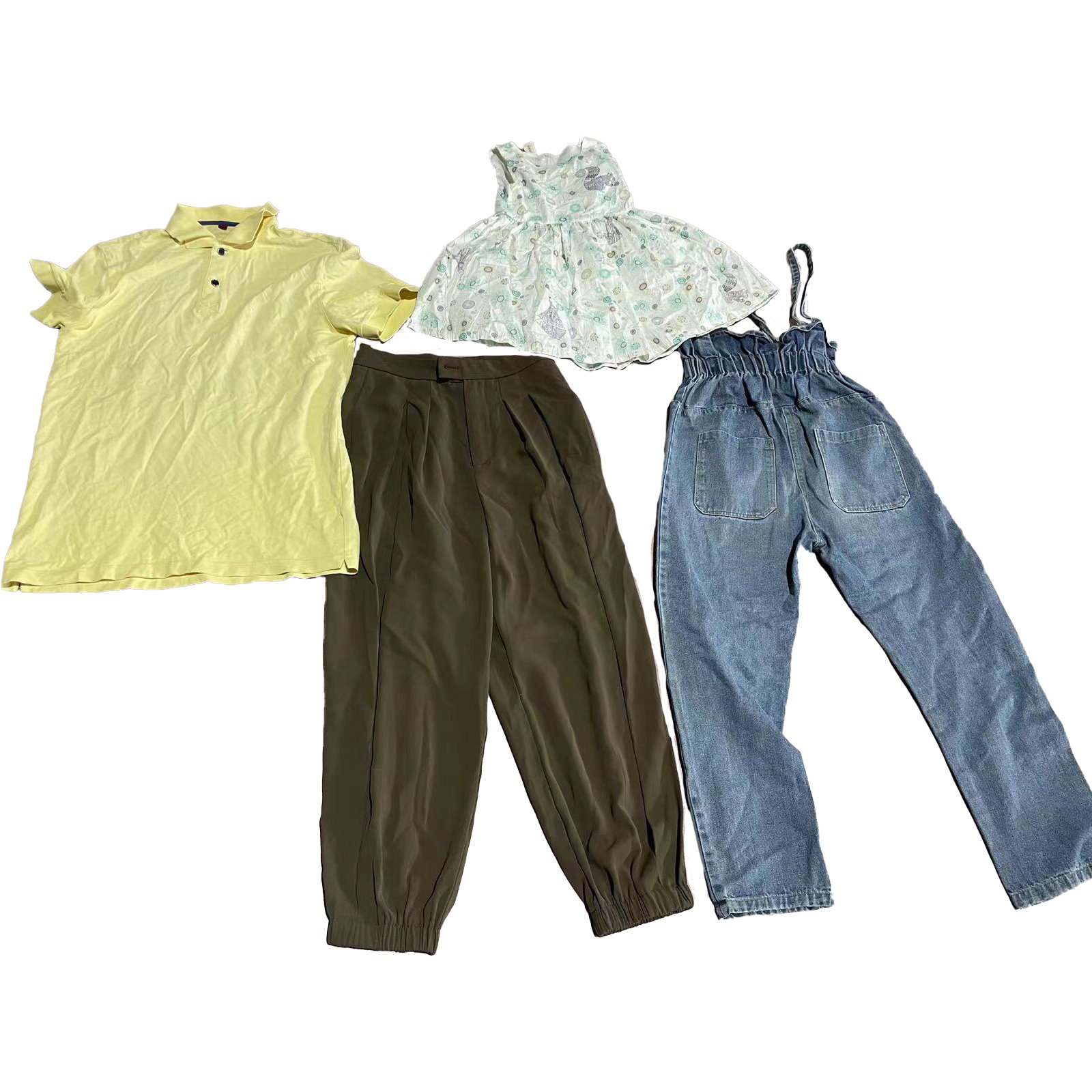 Used clothes bales vintage t shirt second hand clothes men used jeans