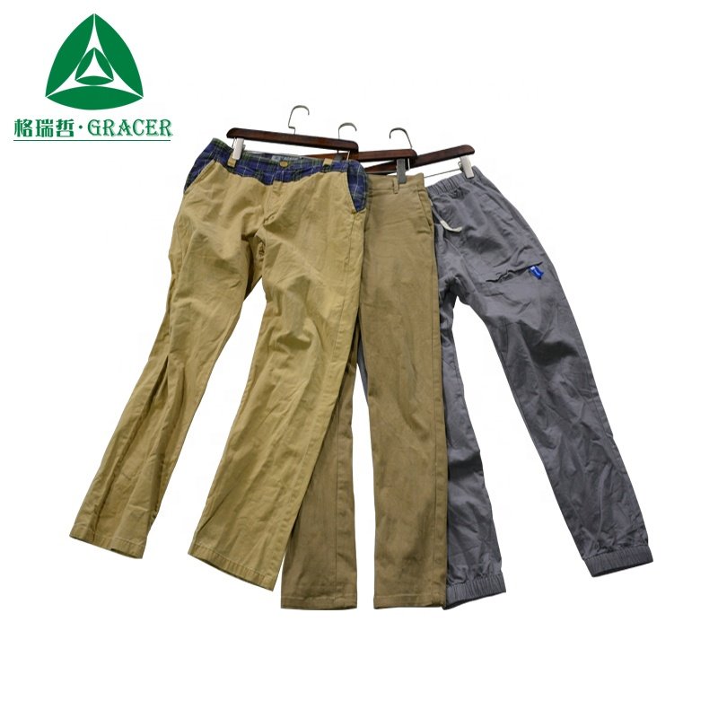 Second Hand Clothes Canada Used Men Pants 50KG Used Clothes In Bales