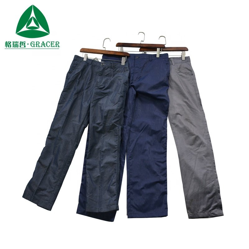 Second Hand Clothes Canada Used Men Pants 50KG Used Clothes In Bales
