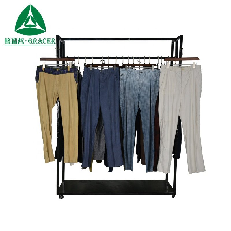Second Hand Clothes Canada Used Men Pants 50KG Used Clothes In Bales
