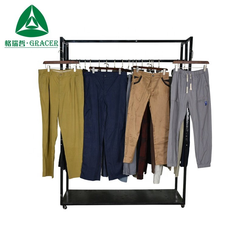 Second Hand Clothes Canada Used Men Pants 50KG Used Clothes In Bales