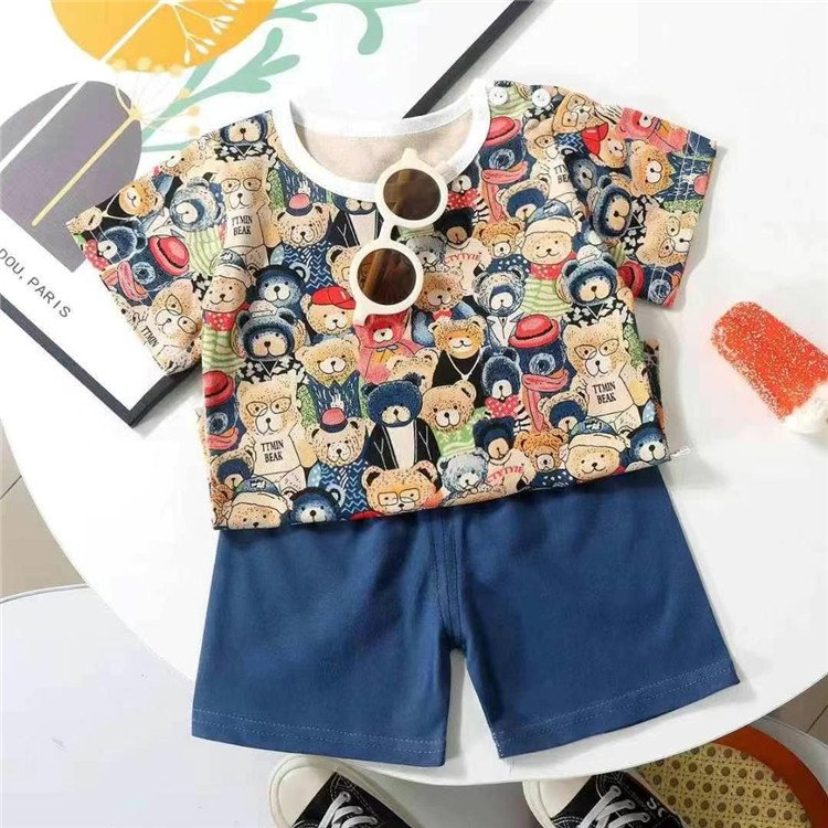 Factory Wholesale New Girls Clothing for Kids Casual Style Spring & Summer Wear Boys and girls Children Sets