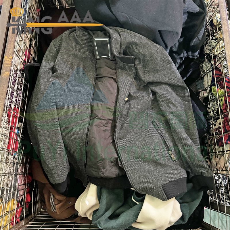 KINGAAA worsted coat used men clothes second hand clothing used man clothes vintage bales of used clothing for men